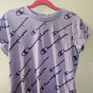 Champion Girls Purple Shirt Size
